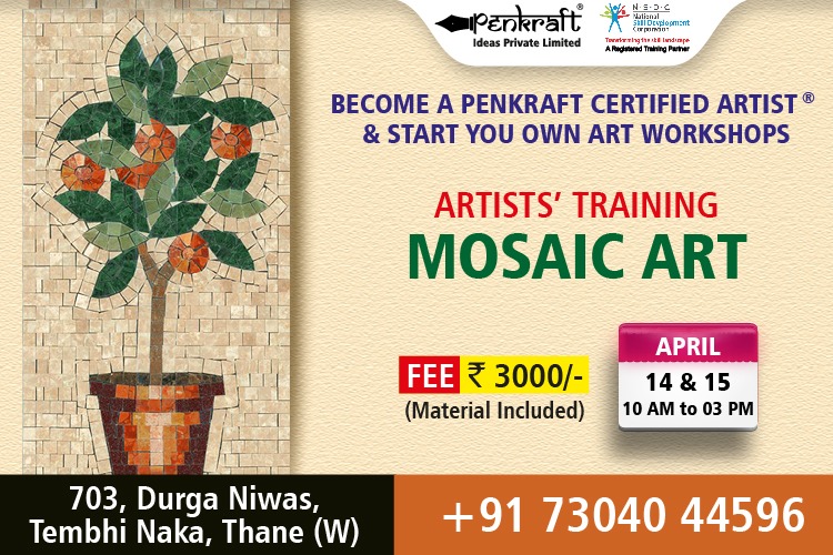 Become  a Penkraft Certified Artist For Mosaic Art
